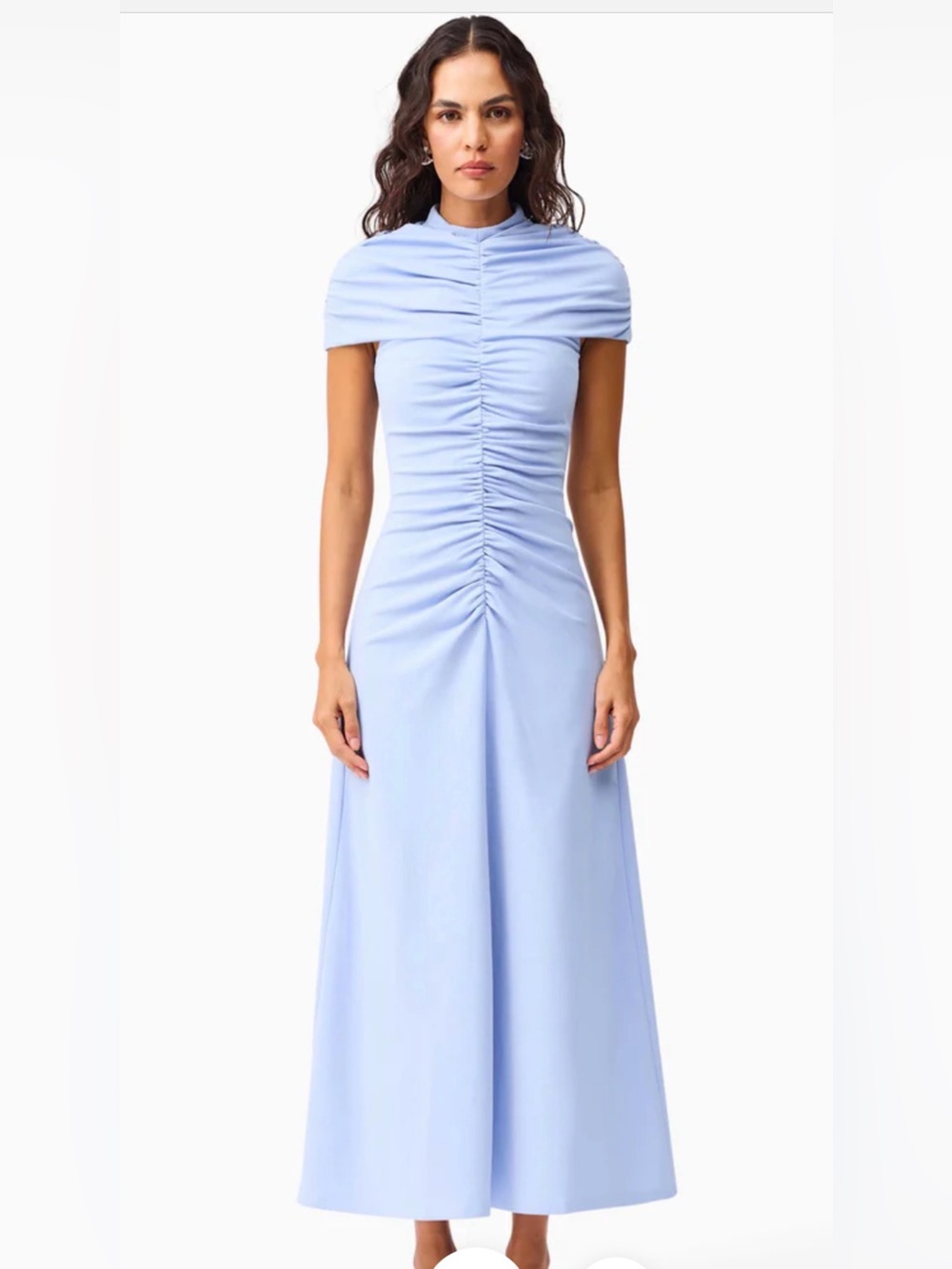 NWT Valencia High Neck Maxi Dress in Blue 
Size M
